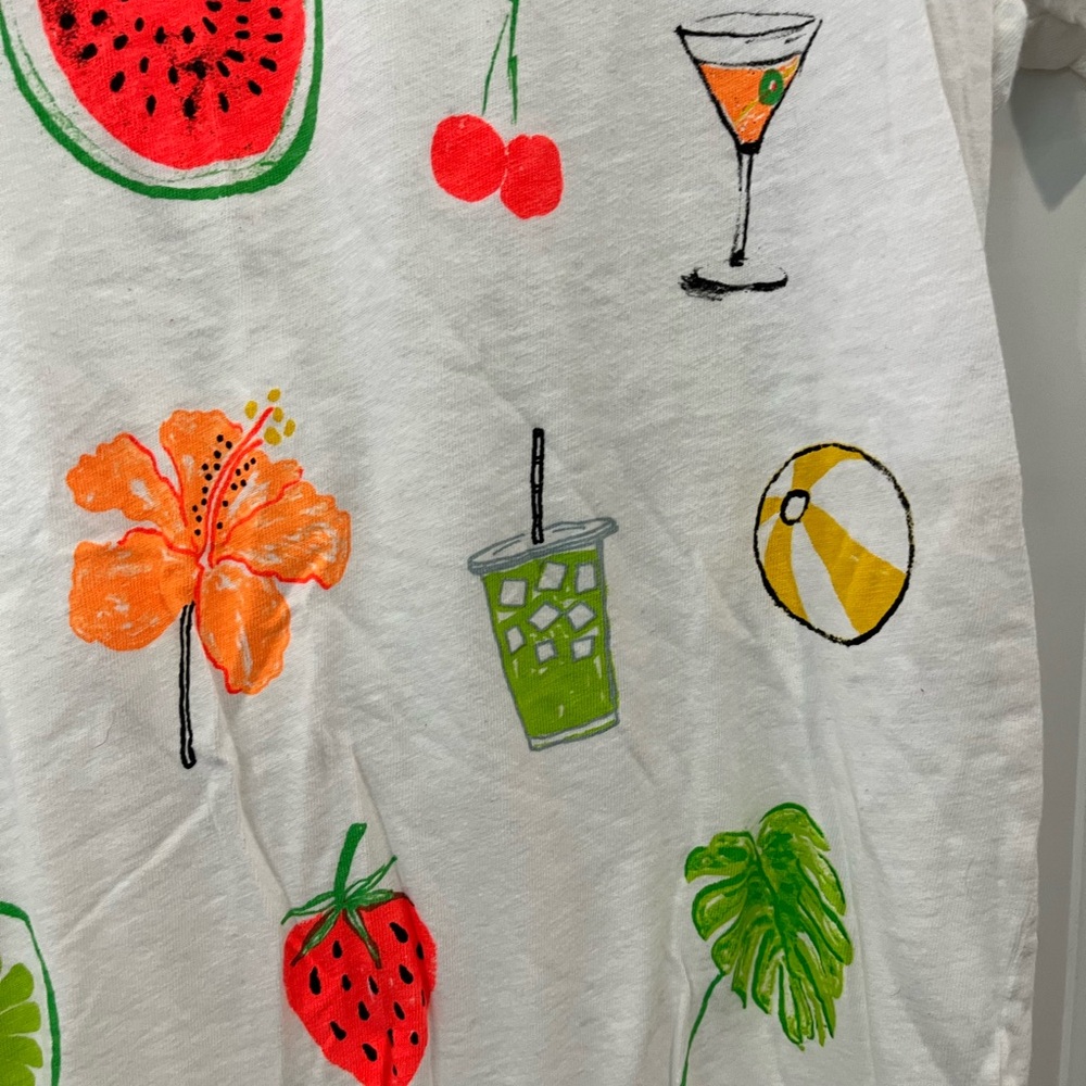 J. Crew White Short Sleeve Collector Tee - Picture 4 of 6